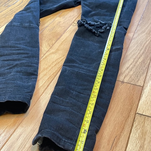 MNML M1 Stretch Zipper Denim [BLACK] - Picture 4 of 5